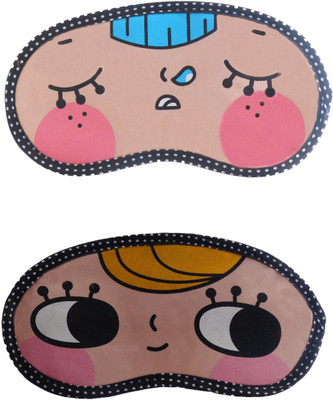

Jenna Napping-YellowHairHappyCartoon Travel Sleeping Eye Cover Blindfold (Pack of 2)(2 g)