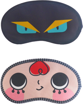 

Jenna NinjaEye-RedHairCartoon Travel Sleeping Eye Cover Blindfold (Pack of 2)(2 g)