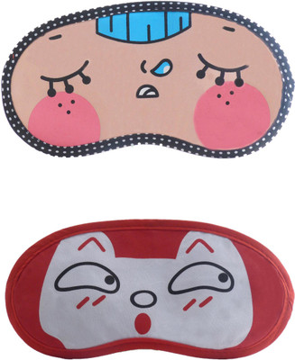 

Jenna Napping-RedSurpriseCartoon Travel Sleeping Eye Cover Blindfold (Pack of 2)(2 g)