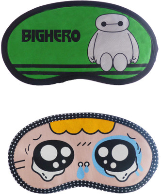 

Jenna Green-Y_TearyEyeCartoon Travel Sleeping Eye Cover Blindfold (Pack of 2)(2 g)