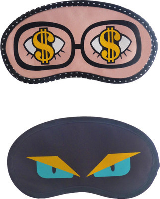 

Jenna Dollar-NinjaEyeCartoon Travel Sleeping Eye Cover Blindfold (Pack of 2)(2 g)