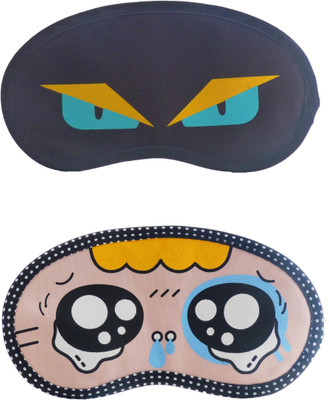 

Jenna NinjaEye-Y_TearyEyeCartoon Travel Sleeping Eye Cover Blindfold (Pack of 2)(2 g)