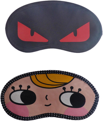

Jenna RedEye-YellowHairHappyCartoon Travel Sleeping Eye Cover Blindfold (Pack of 2)(2 g)