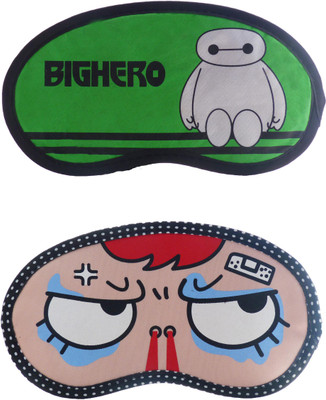 

Jenna Green-SuperAngryCartoon Travel Sleeping Eye Cover Blindfold (Pack of 2)(2 g)