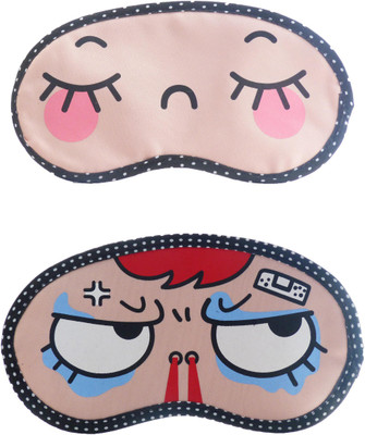 

Jenna CloseEye-SuperAngryCartoon Travel Sleeping Eye Cover Blindfold (Pack of 2)(2 g)