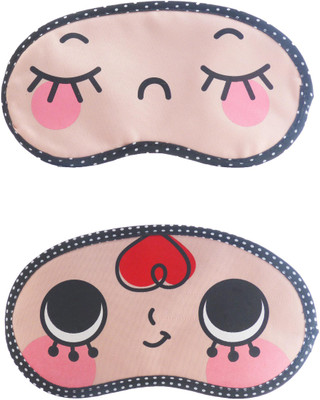 

Jenna CloseEye-RedHairCartoon Travel Sleeping Eye Cover Blindfold (Pack of 2)(2 g)