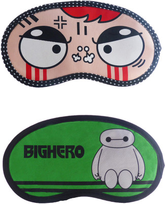 

Jenna Angry-GreenCartoon Travel Sleeping Eye Cover Blindfold (Pack of 2)(2 g)
