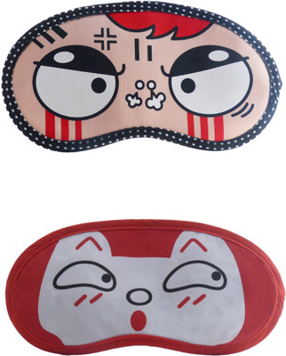 

Jenna Angry-RedSurpriseCartoon Travel Sleeping Eye Cover Blindfold (Pack of 2)(2 g)