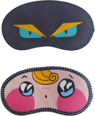 

Jenna NinjaEye-YellowHairSurpriseCartoon Travel Sleeping Eye Cover Blindfold (Pack of 2)(2 g)