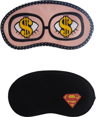 

Jenna Dollar-Y_SupermanCartoon Travel Sleeping Eye Cover Blindfold (Pack of 2)(2 g)