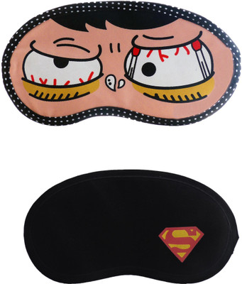

Jenna Sleepy-Y_SupermanCartoon Travel Sleeping Eye Cover Blindfold (Pack of 2)(2 g)