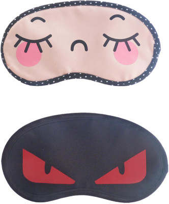 

Jenna CloseEye-RedEyeCartoon Travel Sleeping Eye Cover Blindfold (Pack of 2)(2 g)
