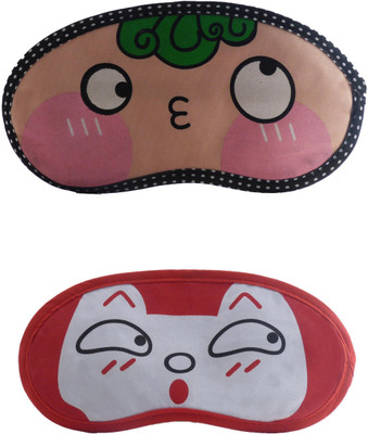 

Jenna GreenHair-RedSurpriseCartoon Travel Sleeping Eye Cover Blindfold (Pack of 2)(2 g)