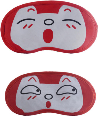 Jenna RedSleepy-RedSurpriseCartoon Travel Sleeping Eye Cover Blindfold (Pack of 2)(2 g)