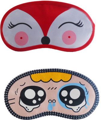 

Jenna RedDeer-Y_TearyEyeCartoon Travel Sleeping Eye Cover Blindfold (Pack of 2)(2 g)