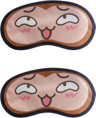 

Jenna Happy-HappyCartoon Travel Sleeping Eye Cover Blindfold (Pack of 2)(2 g)