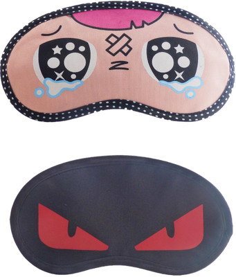 

Jenna P_Inju-RedEyeCartoon Travel Sleeping Eye Cover Blindfold (Pack of 2)(2 g)