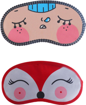 

Jenna Napping-RedDeerCartoon Travel Sleeping Eye Cover Blindfold (Pack of 2)(2 g)