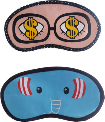 

Jenna Dollar-ElephantCartoon Travel Sleeping Eye Cover Blindfold (Pack of 2)(2 g)