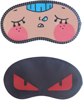 

Jenna Napping-RedEyeCartoon Travel Sleeping Eye Cover Blindfold (Pack of 2)(2 g)