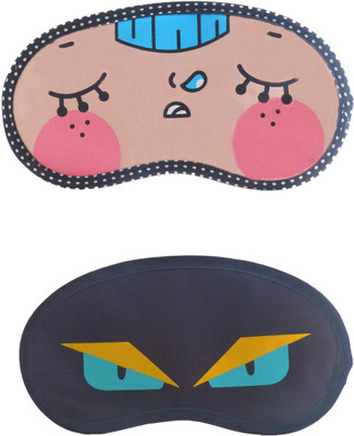 

Jenna Napping-NinjaEyeCartoon Travel Sleeping Eye Cover Blindfold (Pack of 2)(2 g)