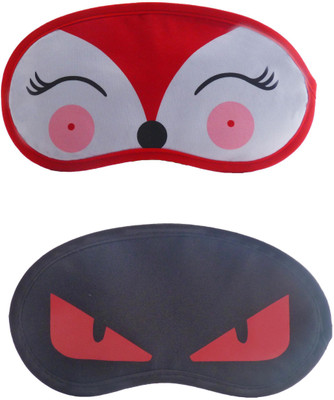 

Jenna RedDeer-RedEyeCartoon Travel Sleeping Eye Cover Blindfold (Pack of 2)(2 g)