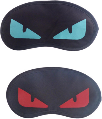 

Jenna BlueEye-RedEyeCartoon Travel Sleeping Eye Cover Blindfold (Pack of 2)(2 g)