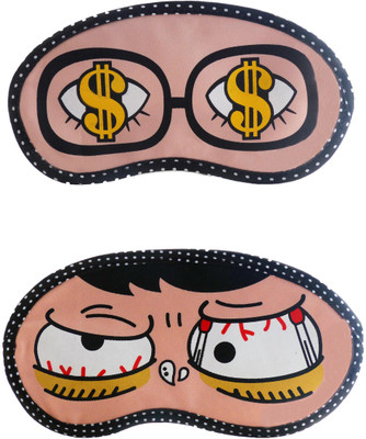 

Jenna Dollar-SleepyCartoon Travel Sleeping Eye Cover Blindfold (Pack of 2)(2 g)