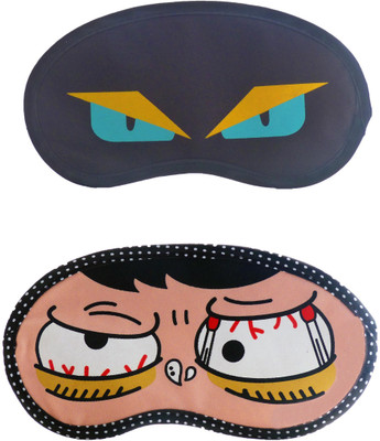 

Jenna NinjaEye-SleepyCartoon Travel Sleeping Eye Cover Blindfold (Pack of 2)(2 g)