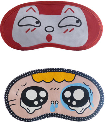 

Jenna RedSurprise-Y_TearyEyeCartoon Travel Sleeping Eye Cover Blindfold (Pack of 2)(2 g)
