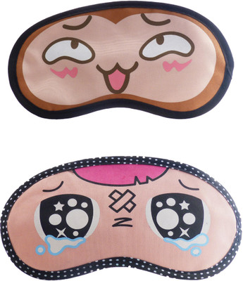 

Jenna Happy-P_InjuCartoon Travel Sleeping Eye Cover Blindfold (Pack of 2)(2 g)
