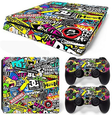 

ELTON Bomb ( Multicolor , Standard ) Theme 3M Skin Sticker Cover for PS4 Slim Console and Controllers Gaming Accessory Kit(Multicolor, For PS4)
