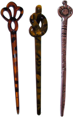 

Chanderkash combo of juda sticks Bun Stick(Multicolor)