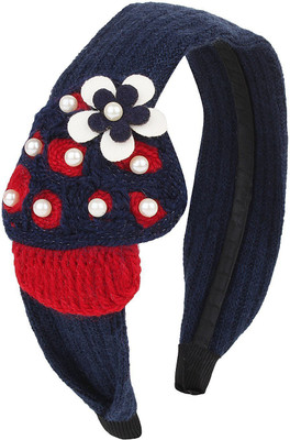 

Fayon Weekend Party Multicolor Woolen Pearl or Flower Hair Band(Blue)
