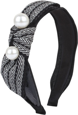 

Fayon Chic Stylish Black Pearl Hair Band(Black)