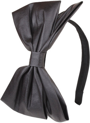 Fayon Fashion Statement Black Bow Hair Band(Black)