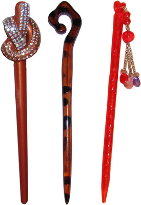 

Chanderkash combo of juda sticks Bun Stick(Multicolor)