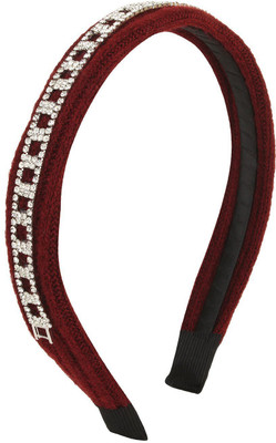 

Fayon Party Style Diva Red Stone Chain Hair Band(Red)