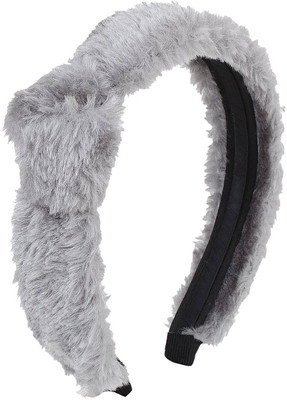 Fayon Contemporary Statement Grey Soft Hair Band(Grey)
