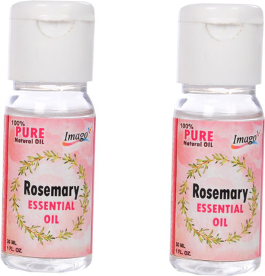 

Imago 100% Pure Natural Rosemary Oil Essential Oil For Skin & Hair Oil Treatment 60ml (Each Bottle 30ml) Hair Oil(60 ml)