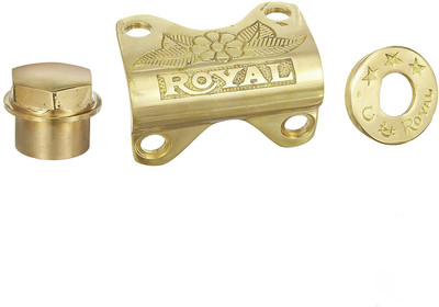 

Capeshoppers CR015567-COMBO OF ROYAL HANDLE BAR GOLDEN PATTI AND NUT Handlebar(Multicolor)