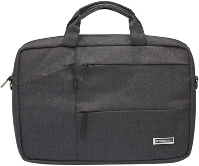 

Neopack 13 inch Laptop Messenger Bag(Black), Black twill