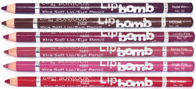 

Coat Me Bonjour Paris Professional Lip Pencil - Pack OF 6(Multicolor)