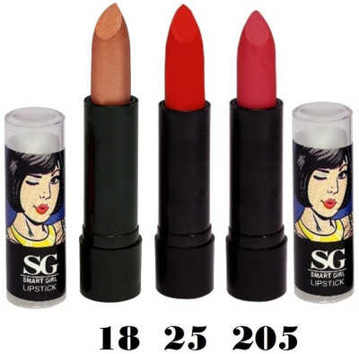 

Amura Smart Girl LipStick Set of 3(18,25,205)