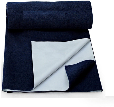 

Smilemakers Dry Cotton Magical Large Baby Bed Protecting Mat Water Proof Sheet(Navy Blue)