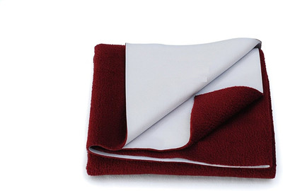 

Smilemakers Dry Cotton Magical Large Baby Bed Protecting Mat Water Proof Sheet(Maroon)