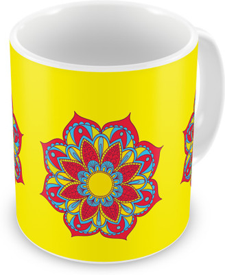 

Indigifts 88 Ceramic Mug(330 ml), Blue