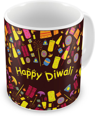 

Indigifts 116 Ceramic Mug(330 ml), Brown