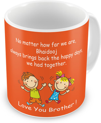 

Indigifts 122 Ceramic Mug(330 ml), Multicolor