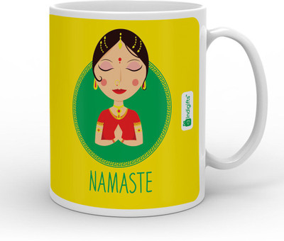 

Indigifts 85 Ceramic Mug(330 ml), Multicolor
